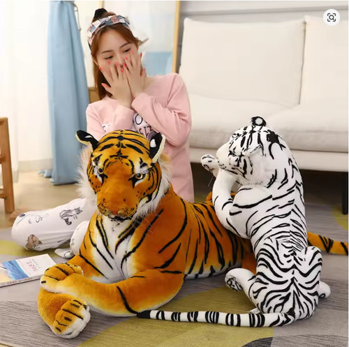 Giant tiger plush toy 110cm - giant,