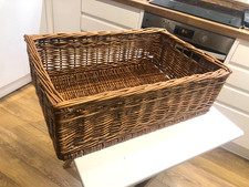 Wicker basket large rectangular 60x40x20cm