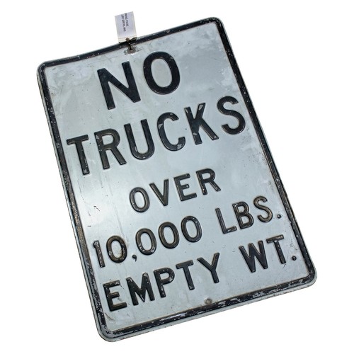 Authentic road sign - authentic, trucks