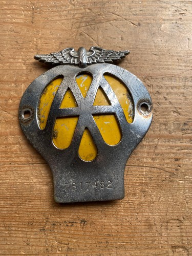 Vintage car badge serial - vintage,