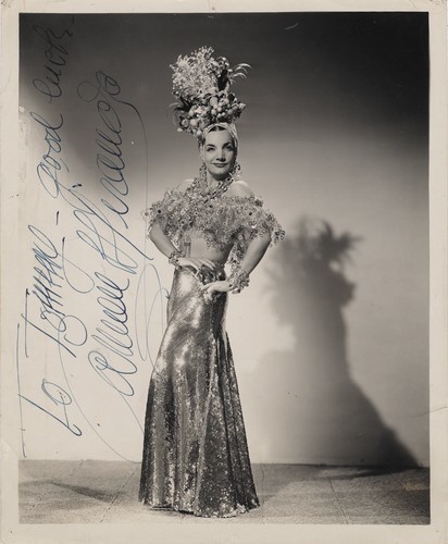 Carmen miranda autograph - carmen,