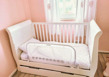 MAMAS AND PAPAS Mia Sleigh Cotbed Bundle inc Mamas & Papas Mattress