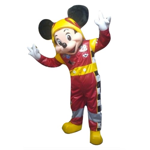 Mickey mouse racer mascot - mickey,