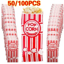 50/100pcs Popcorn Paper Bags