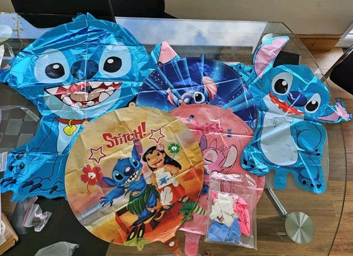 Stitch birthday balloons - birthday,