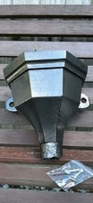 upcycled black painted cast iron drain hopperwall planter with liner and fixings
