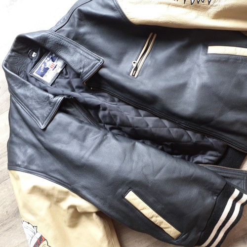 Avirex jacket leather varsity - avirex,