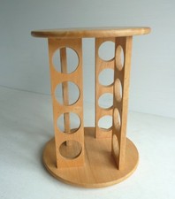 Round Revolving Wooden Spice