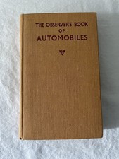 The Observer's Book Of Automobiles 1955 1st Edition - Foreward By Stirling Moss