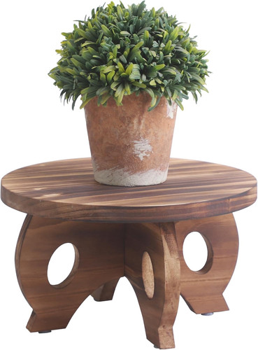 Small wooden plant stand - small,
