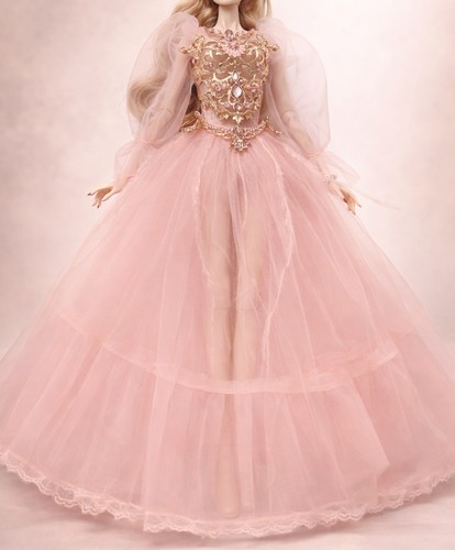 Pink embellished dress gown