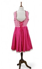 Dirndl Dress Traditional Country Bavarian Oktoberfest Floral Corset - UK 16