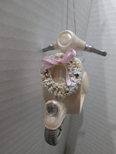 Glass Pink Vespa Scooter with