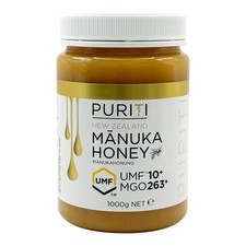 Puriti Manuka Honey Premium New Zealand 10+ UMF With 263+ MGO Traceable Jar 1kg