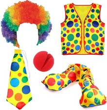 5Pcs/Set Clown Costume