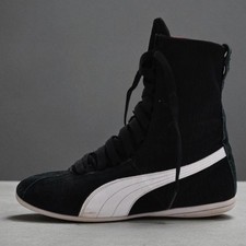 Rare Puma Eskiva Hi Boxing Boots Black White Y2K Vintage Trainers UK 6 / EU 39