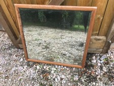 PINE FRAMED WALL MOUNT MIRROR BEVEL EDGE