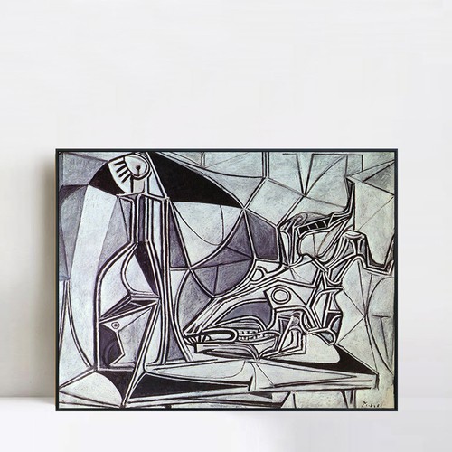 Framed canvas giclee - framed, print
