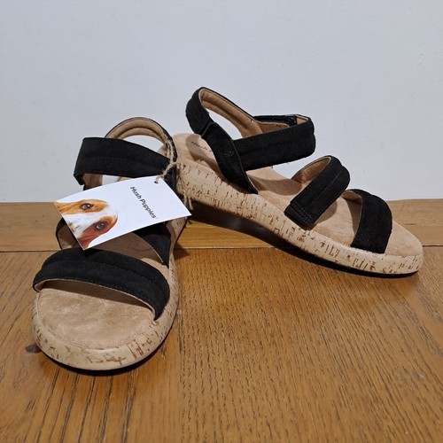 Hush puppies skye sandal - puppies, black