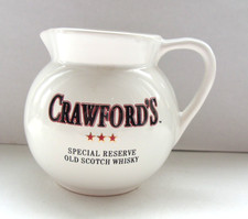 miniature crawford's 3 star    scotch whisky water jug made by eastgate in  VGC