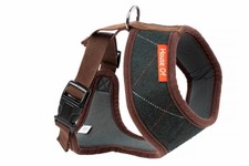 Tweed Dog Harness with Memory