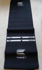 Target non slip rubber backed darts carpet dart mat with throw lines 237/244cm