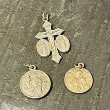 Religious Medals Lot Of Three