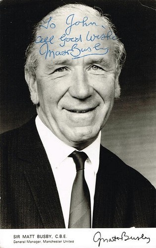 Sir matt busby signed - matt,