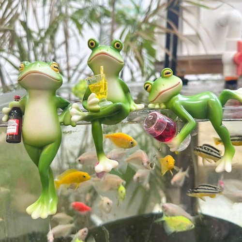 Decorative frog hanging flower - frog,