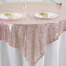 Sequin Glitter Round Tablecloth for Wedding Party Banquet in Multiple Colours