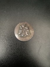 Cat and Moon Silver Pill Box