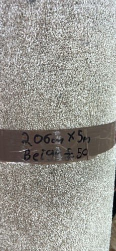 Carpet offcut beige 206cm - , x