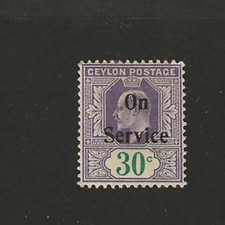 Ceylon o27 optd - o27, on