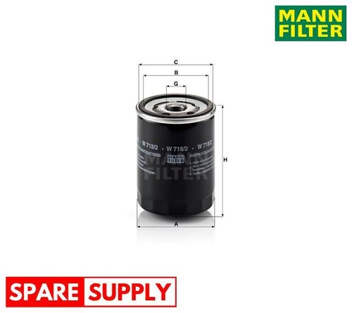 Oil filter for fiat - 124, 131