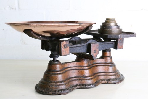 Antique balance scales cast - antique,