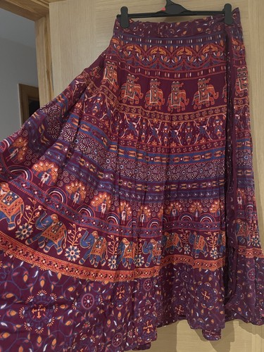Boho indian cotton wraparound - indian,