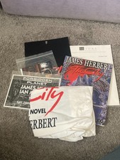JAMES HERBERT: THE CITY PROMOTION PACK - DUAL SIGNED FIRST EDITION AND EXTRAS