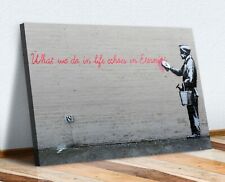 BANKSY CANVAS STREET WALL ART