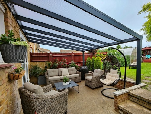 Aluminium canopy veranda - aluminium, /