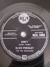 ELVIS PRESLEY DON'T 78RPM RCA. 1043
