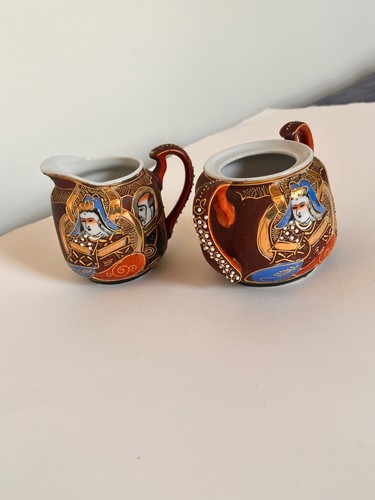 Vintage samurai china milk - vintage, jug
