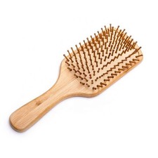 Large bamboo paddle hair brush - large,
