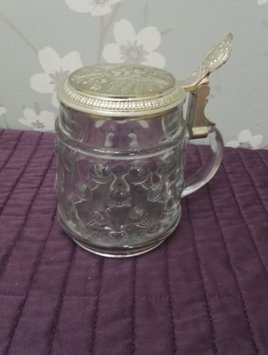 Large glass stein with - large,