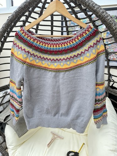 Fair isle yoke - jumper, womens