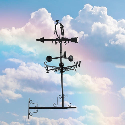 New metal weathervane penguin - metal,