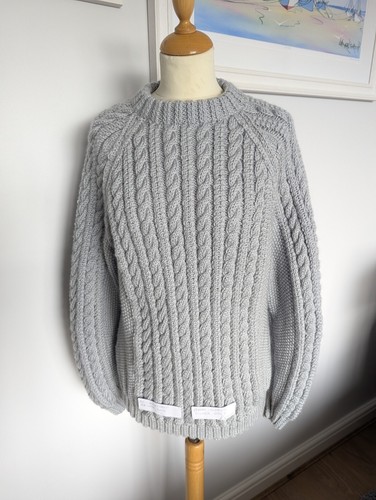 Hand knitted aran - hand, knitted,