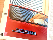 MAZDA 323 1.6i 1980s FRAMEABLE COLLECTIBLE ORIGINAL CLASSIC CAR ROAD TEST REVIEW