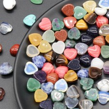 10mm Heart Gemstone Cabochon