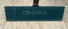 Acrylic Green Sign ‘Cinema’ 400mm x 110mm x 10mm