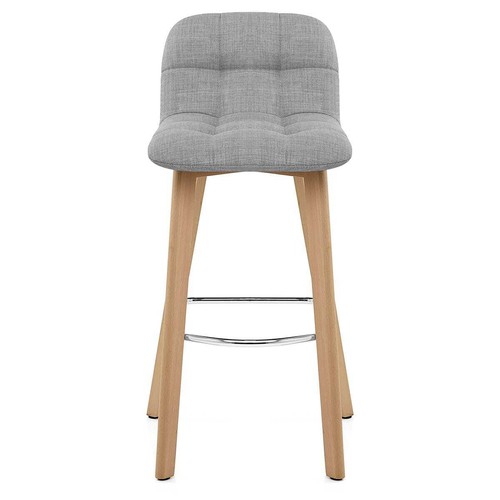 Hex grey fabric seat oak - grey,
